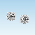 Platinum 1/3ct TDW IGL Certified Diamond Studs (H-I, SI1-SI2)