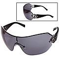 Giorgio Armani 475/S Women's Ruthenium Wrap Sunglasses