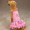 Zack & Zoey Pink Skull and Crossbones Sundress for Dogs