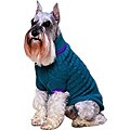 Fashion Pet Cobalt Blue Classic Cable Knit Dog Sweater