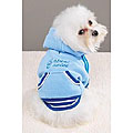 Sporty Fleece Pullover Blue Doggy Sweatshirt