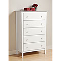 Woodbury White 5-drawer Dresser