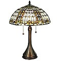 Meyda Tiffany-style Fleur De Lis Table Lamp