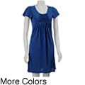 Stephanie Rogers Women's Ruffle-front Dress
