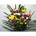 Simply Pompon and Miniature Carnation Bouquet