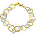 14k Two-tone Gold 'Lite Contempo' Bracelet