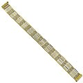 14k Two-tone Gold Beaded Bracelet