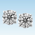 Platinum 1 1/4ct TDW Certified Diamond Studs (H-I, SI1-SI2)