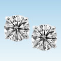 Platinum 1 1/2ct TDW Certified Diamond Studs (H-I, SI1-SI2)
