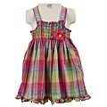 FINAL SALE Good Lad Infant Girl's Plaid Sundress and Bloomers