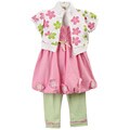 Kids Headquarters Toddler Girl's 3-piece Dress Set