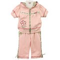 Kids Headquarters Toddler Girl's Flower Hoodie and Capri Set