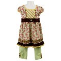 Kids Headquarters Girl's Floral Tunic and Leggings Set