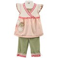 Kids Headquarters Girl's Flower Tunic/ Legging Set