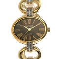 Dufonte by Lucien Piccard Women's Brown Oval Watch