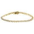 14k Yellow Gold 1/2ct TDW Diamond Tennis Bracelet (G-H, I2)