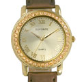Dufonte by Lucien Piccard Women's Brown Strap Watch