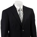 Tommy Hilfiger Men's Navy Pinstripe Wool 2-button Suit