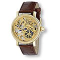 Bellagio Classico Series Men's Goldtone Skeleton Watch