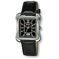Bellagio Splendide Series Men's Black Dial Leather Strap Watch