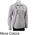 Vintage Red Men's Button-down Poplin Shirt