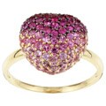 Encore by Le Vian 14k Gold Ruby and Pink Sapphire Heart Ring