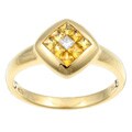 Encore by Le Vian 18k Gold Yellow Sapphire and Diamond Ring (Size 7)