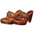 Frye Women's 'Donna' High Heel Buckle Clogs