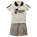 City Ink Toddler Boy's 2-piece Polo Shirt and Shorts Set