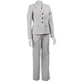 Jones New York Women's Blue/ White Stripe 2-piece Pant Suit