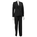 Jones New York Women's 3-piece Black Pinstripe Pant Suit