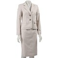 Jones New York Women's Camel Stripe 2-piece Skirt Suit