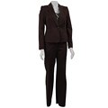 Nine West Mahogany 3-piece Stretch Cotton Suit