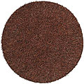 Leather Spaghetti Brown Rug (8' Round)