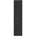 Black Leather Shag Runner (2'5 x 8')