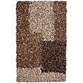 Latte Leather Shag Rug (8' x 10')