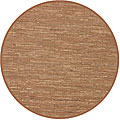 Brown Suede Leather Twisted Rug (5' Round)