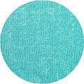 Bright Blue Fleece Shag Rug (5' Round)