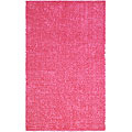 Pink Fleece Shag Rug (4' x 6')