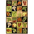 Elite Vegetable Garden Wool Rug (8' x 11')