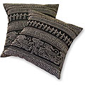 Cotton 'Thread Art' Fair Trade Cushion (India)