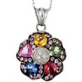 Encore by Le Vian 14k Gold Sapphire/ Tourmaline Necklace