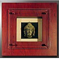 Bronze Buddha Head Shadow Box