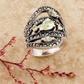 Sterling Silver Marcasite and CZ Ring (Thailand)