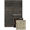 Hand-woven Black/ Brown/ Cream Rug (2'6 x 7'6)