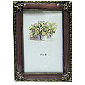 Purple 4x6-inch Fleur De Lis Photo Frame
