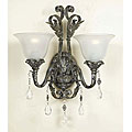 Burnished Silver 2-light Wall Sconce