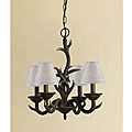 Stag 4-light Simulated Antler Chandelier