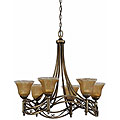 Donatelli 6-light Platinum Bronze Chandelier
