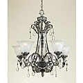 Burnished Silver 5-light Chandelier
